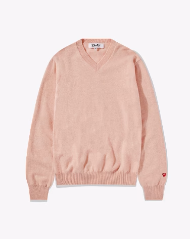 CDG-Men-Lambswool-V-Neck-Sweater CDG Men Lambswool V Neck Sweater