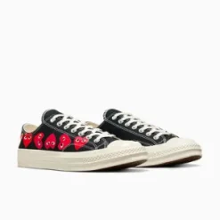 Converse Multi Hearts Low Top Black
