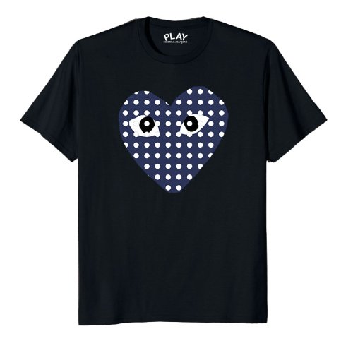 Comme-Des-Garcons-Blue-Heart-Shirt Comme Des Garcons Blue Heart Shirt