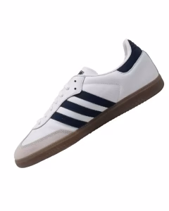Comme Des Garcons Adidas Samba White Navy
