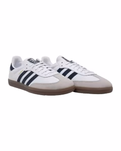 Comme Des Garcons Adidas Samba White Navy