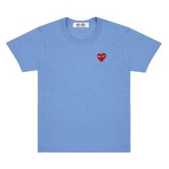 Coloured T-Shirt Red Emblem Blue
