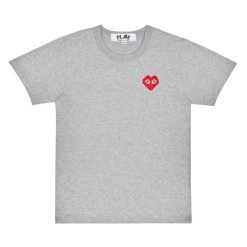 Grey Basic Invaders T-Shirt Red Emblem