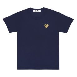 Navy Play Basic T-Shirt With Gold Emblem