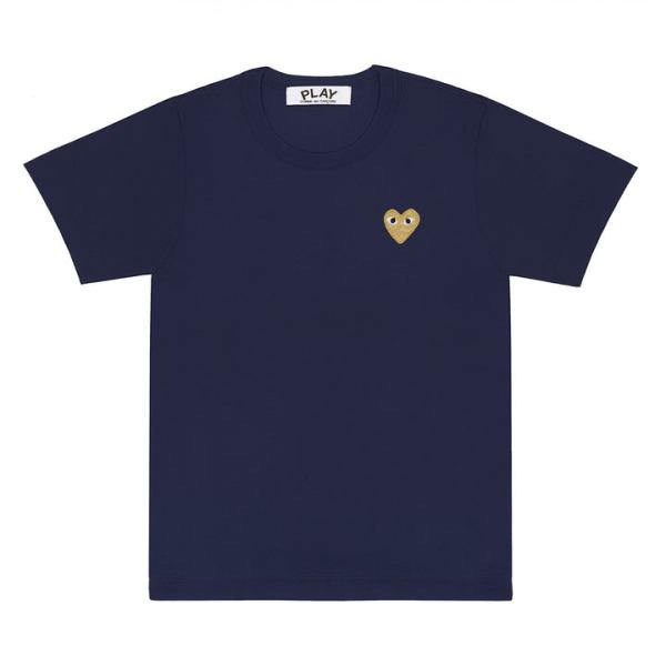 Navy Play Basic T-Shirt With Gold Emblem Navy Play Basic T-Shirt With Gold Emblem