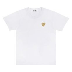 Play Basic T-Shirt Gold Emblem (White)