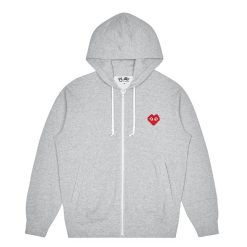 Play Invaders Zip Hoodie Grey