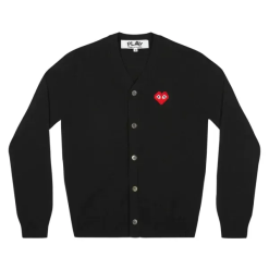 Play Mens Cardigan Invader Eemblem (BLACK)