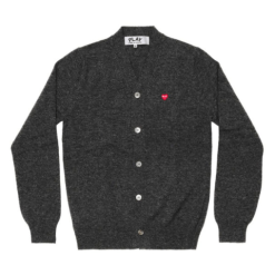Men’s CDG Play Cardigan Small Red Heart