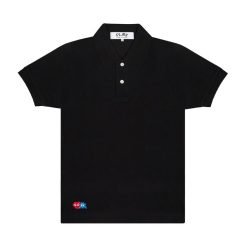 Play Polo Red Invader Heart & Blue Emblem (Black)