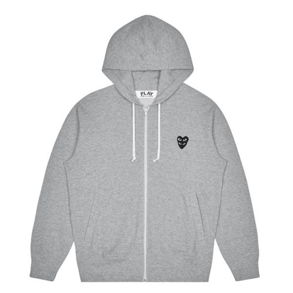 Play-Zip-Hoodie-With-Black-Family-Heart Play Zip Hoodie With Black Family Heart