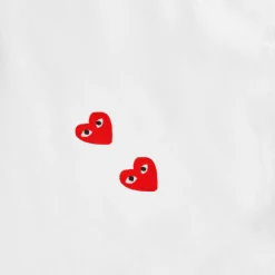 Play Multi Red Heart Longsleeve T-Shirt White